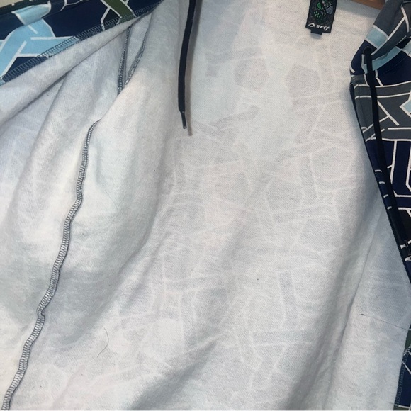 Reef Men's Fleece Hoodie Geometric Sz Small Skater Surfer - Mint Condition - Picture 5 of 10